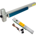 KIT - Alarmed Rim Exit Device, Exit Only No Trim, 36in, Grade 1, 628/US28 Anodized Aluminum