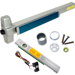 KIT - Alarmed Rim Exit Device, 110MD NL-OP Nightlatch Cylinder Assembly Trim, Optional Pull, 36in, Grade 1, 628/US28 Anodized Aluminum