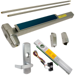 KIT - Alarmed, SVR (Surface Vertical Rod) Smooth Exit Device, 996L-06 Lever Trim, LHR Left Hand Reverse/Reversible Handing, 36in x 84in, Grade 1, 626/US26D Satin Chrome