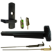 KIT - CVR (Concealed Vertical Rod) Grooved Exit Device, 996L-06 Lever Trim (Requires Rim Cylinder), LHR Left Hand Reverse/Reversible Handing (Snap Ring Tool Needed), 48in x Adjustable (Heights Up to 120in), Grade 1, 711/US19 Black
