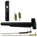 KIT - CVR (Concealed Vertical Rod) Grooved Exit Device, 990 Nightlatch Trim (Requires Rim Cylinder), 36in x Adjustable (Heights Up to 120in), Grade 1, 711/US19 Black