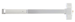 Rim Exit Device, Less Trim, Hex Key Dogging, 36in, Grade 1, 626/US26D Satin Chrome