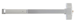 Rim Exit Device, Less Trim, Hex Key Dogging, 48in, Grade 1, 630/US32D Stainless Steel