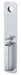 Exit Trim - Classroom Thumbpiece & Pull x Plate, Less Cylinder, 626/US26D Satin Chrome
