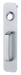 Exit Trim - Nightlatch Pull Handle x Plate, Less Cylinder, 626/US26D Satin Chrome