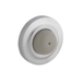 Wall Bumper Convex Rubber, Plastic, Drywall and Masonry Anchors, Brass Base, 626/US26D Satin Chrome