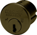 M3 Mortise Cylinder 1-1/8in, FH Keyway, 6 Pin, Sub-Assembled, Less Slider, Dark Bronze/Clear Coat 24
