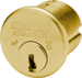 M3 Mortise Cylinder 1-1/8in, DA Keyway, 6 Pin, Sub-Assembled, Less Slider, Bright Brass 05