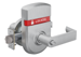 Grade 1 Indicator Entrance, Cylindrical Lock, Rhodes Lever, Inside Locked/Unlocked, 2-3/4in Backset, UL, ANSI Strike, 626/US26D Satin Chrome