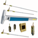 KIT - Narrow Stile CVR Concealed Vertical Rod Exit Device, Exit Only No Trim, 36in x Adjustable 80in to 100in, LBR Less Bottom Rod, Hex Dogging, Grade 1, 626/US26D Satin Chrome