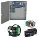 KIT - 2 Amp Power Supply, 4 Relay Option Board, Battery Backup Kit with 2 Each 7 Amp Hour Batteries,12/24VDC Field Selectable