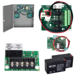 KIT - 4 Amp High Inrush Power Supply, 4 Relay Option Board, Plug-in Fire Alarm Relay, Battery Backup Kit, with 2 Each 7 Amp Hour Batteries, 12/24VDC Field Selectable