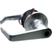 Electrified Storeroom Dane Lever, Fail Safe, 24V, 6-Pin, Less Core, Cylindrical Lock, Deadlatch, ANSI Strike, 2-3/4in Backset, Grade 1, UL, 626/US26D Satin Chrome