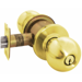 Storeroom Ball Knob, Schlage C Keyway, 2-3/8in Backset, Grade 2, 605/US3 Bright Brass