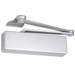 ADA Surface Door Closer Adjustable Spring Sizes 1-6, Full Cover, Parallel Rigid Heavy Duty Arm for Parallel and Top Jamb Mounting, Non-Hold Open, Grade 1, UL, 689/SP28 Aluminum Powder Coat