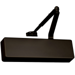 ADA Surface Door Closer, Adjustable Spring Sizes 1-6, Full Cover, Tri-Packed (Regular, Parallel, Top Jamb Mounting), Non-Hold Open, Grade 1, UL, 690 Dark Bronze Powder Coat