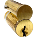Schlage FSIC Core, C Keyway, 1-Bitted with 2 Keys, 606/US4 Satin Brass