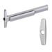 KIT - 75 Series Narrow Stile Rim Exit Device, 388 Night Latch Cylinder Assembly Trim, (Requires Rim Cylinder), 36in, Hex Dogging, Grade 1, 626/US26D Satin Chrome