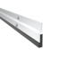 Split Astragal With Vinyl Edge 84in Aluminum, Fire Rated