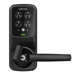 Lockly Cylindrical Lock, Secure Pro Latch Series, Wi-Fi Control, Digital Keypad, 3D Fingerprint Sensor, Bluetooth Mobile App Control, Fits 1-3/8in - 2in Thick Door, Adjustable 2-3/8in to 2-3/4in Backset, Key Override, 45 Minute Fire Rated, Includes Wi-Fi Hub, 622/MB Matte Black