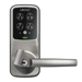 Lockly Cylindrical Lock, Secure Pro Latch Series, Wi-Fi Control, Digital Keypad, 3D Fingerprint Sensor, Bluetooth Mobile App Control, Fits 1-3/8in - 2in Thick Door, Adjustable 2-3/8in to 2-3/4in Backset, Key Override, 45 Minute Fire Rated, Includes Wi-Fi Hub, 619/SN Satin Nickel