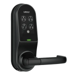 Lockly Cylindrical Interconnected Lock, Guard Duo Series, Wi-Fi Control, Digital Keypad, 3D Fingerprint Sensor, Bluetooth Mobile App Control, Fits 1-3/8in - 2in Thick Door, Adjustable 2-3/8in to 2-3/4in Backset, Key Override, 45 Minute Fire Rated, Includes: PGH200 Wi-Fi Hub, (3) PGA803WH RFID Tag Keys, 622/MB Matte Black