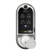 Lockly Cylindrical Lock + HD Video Doorbell, Vision Smart Series, Wi-Fi  Control, Digital Keypad, 3D Fingerprint Sensor, Bluetooth Mobile App Control, Fits 1-3/8in - 2in Thick Door, Adjustable 2-3/8in to 2-3/4in Backset, Key Override, 45 Minute Fire Rated, Includes: PGH200 Wi-Fi Hub, 619/SN Satin Nickel