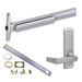 KIT - 75 Series Narrow Stile Rim Exit Device, CD (Cylinder Dogging Requires 1-1/4in Mortise Cylinder), 360L-BE-06 Passage Lever Trim, LHR Left Hand Reverse/Reversible Handing (Snap Ring Tool Required), 48in, Grade 1, 626/US26D Satin Chrome