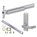 KIT - 75 Series Narrow Stile Rim Exit Device, CD (Cylinder Dogging Requires 1-1/4in Mortise Cylinder), 360L-BE-06 Passage Lever Trim, RHR Right Hand Reverse/Reversible Handing (Snap Ring Tool Required), 48in, Grade 1, 626/US26D Satin Chrome