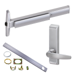 KIT - 75 Series Narrow Stile Rim Exit Device, CD (Cylinder Dogging Requires 1-1/4in Mortise Cylinder), 360L-BE-17 Passage Lever Trim, RHR Right Hand Reverse/Reversible Handing (Snap Ring Tool Required), 36in, Grade 1, 626/US26D Satin Chrome