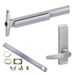 KIT - 75 Series Narrow Stile Rim Exit Device, CD (Cylinder Dogging Requires 1-1/4in Mortise Cylinder), 360L-BE-17 Passage Lever Trim, LHR Left Hand Reverse/Reversible Handing (Snap Ring Tool Required), 48in, Grade 1, 626/US26D Satin Chrome