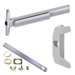KIT - 75 Series Narrow Stile Rim Exit Device, CD (Cylinder Dogging Requires 1-1/4in Mortise Cylinder), 386NL Night Latch Trim, (Requires Rim Cylinder), Right Hand Reverse, 36in, Grade 1, 626/US26D Satin Chrome