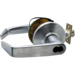 Fail Secure FSE Electric Unlock Lever 24VDC, SFIC Prep, Less Core, Angled Return Lever with D Rose (3-1/2in Diameter), ASA Strike (4-7/8in x 1-1/4in), Grade 1, 626/US26D Satin Chrome