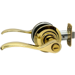 Privacy Lever - Norwood, RC Adjustable Backset 2-3/8in - 2-3/4in, Grade 2, Polished Brass 605/US3