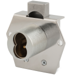 SFIC 1-1/16in Deadbolt Vertical Drawer Lock, Small Format IC Prep, Less Core, 1-1/8in Barrel Diameter, Grade 1, 625/US26 Bright Chrome