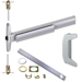 KIT - 75 Series Narrow Stile CVR (Concealed Vertical Rod) Exit Device, CD (Cylinder Dogging, Requires 1-1/4in Mortise Cylinder), 386DT Dummy Pull Trim, 36in x Up to 96in, Grade 1, 626/US26D Satin Chrome