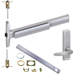 KIT - 75 Series Narrow Stile CVR (Concealed Vertical Rod) Exit Device, CD (Cylinder Dogging, Requires 1-1/4in Mortise Cylinder), 360L-BE-17 Passage Lever Trim, LHR Left Hand Reverse/Reversible Handing (Snap Ring Tool Required), 36in x Up to 96in, Grade 1, 626/US26D Satin Chrome