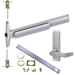 KIT - 75 Series Narrow Stile CVR (Concealed Vertical Rod) Exit Device, CD (Cylinder Dogging, Requires 1-1/4in Mortise Cylinder), 360L-BE-06 Passage Lever Trim, RHR Right Hand Reverse/Reversible Handing (Snap Ring Tool Required), 36in x Up to 96in, Grade 1, 626/US26D Satin Chrome