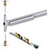 KIT - 75 Series Narrow Stile QEL (Quiet Electric Latch Retraction), CVR (Concealed Vertical Rod) Exit Device, Exit Only No Trim, 36in x Up to 96in, No Dogging, Grade 1, 626/US26D Satin Chrome