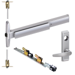 KIT - 75 Series Narrow Stile QEL (Quiet Electric Latch Retraction), CVR (Concealed Vertical Rod) Exit Device, 360L-17 Lever Trim (Requires 1-1/4in Mortise Cylinder), LHR Left Hand Reverse/Reversible Handing (Snap Ring Tool Required), 36in x Up to 96in, No Dogging, Grade 1, 626/US26D Satin Chrome