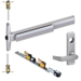 KIT - 75 Series Narrow Stile Fire-Rated, QEL (Quiet Electric Latch Retraction), CVR (Concealed Vertical Rod) Exit Device, 360L-06 Lever Trim (Requires 1-1/4in Mortise Cylinder), LHR Left Hand Reverse/Reversible Handing (Snap Ring Tool Required), 48in x Up to 96in, No Dogging, Grade 1, 626/US26D Satin Chrome