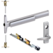 KIT - 75 Series Narrow Stile Fire-Rated, QEL (Quiet Electric Latch Retraction), CVR (Concealed Vertical Rod) Exit Device, 360L-17 Lever Trim (Requires 1-1/4in Mortise Cylinder), LHR Left Hand Reverse/Reversible Handing (Snap Ring Tool Required), 48in x Up to 96in, No Dogging, Grade 1, 626/US26D Satin Chrome