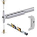 KIT - 75 Series Narrow Stile QEL (Quiet Electric Latch Retraction), CVR (Concealed Vertical Rod) Exit Device, 386NL Night Latch Trim, (Requires Rim Cylinder), LHR Left Hand Reverse, 36in x Up to 96in, No Dogging, Grade 1, 626/US26D Satin Chrome