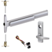 KIT - 75 Series Narrow Stile Fire-Rated, CVR (Concealed Vertical Rod) Exit Device, RX (Request to Exit Switch), 360L-17 Lever Trim (Requires 1-1/4in Mortise Cylinder), RHR Right Hand Reverse/Reversible Handing (Snap Ring Tool Required), 36in x Up to 96in, No Dogging, Grade 1, 626/US26D Satin Chrome