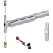 KIT - 75 Series Narrow Stile Fire-Rated, CVR (Concealed Vertical Rod) Exit Device, RX (Request to Exit Switch), 388 Night Latch Cylinder Assembly, (Requires Rim Cylinder), 36in x Up to 96in, No Dogging, Grade 1, 626/US26D Satin Chrome
