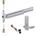 KIT - 75 Series Narrow Stile Fire-Rated, CVR (Concealed Vertical Rod) Exit Device, RX (Request to Exit Switch), 360L-BE-06 Passage Lever Trim, RHR Right Hand Reverse/Reversible Handing (Snap Ring Tool Required), 36in x Up to 96in, No Dogging, Grade 1, 626/US26D Satin Chrome