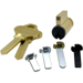 Key-in-Lever Everest S123 Keyway Cylinder, 0-Bit, Multiple Tailpieces, 622/US19 Matte Black