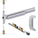KIT - 75 Series Narrow Stile QEL (Quiet Electric Latch Retraction), CVR (Concealed Vertical Rod) Exit Device, RX (Request to Exit Switch), 386DT Dummy Pull Trim, 36in x Up to 96in, No Dogging, Grade 1, 626/US26D Satin Chrome