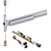 KIT - 75 Series Narrow Stile QEL (Quiet Electric Latch Retraction), CVR (Concealed Vertical Rod) Exit Device, RX (Request to Exit Switch), Exit Only No Trim, 36in x Up to 96in, No Dogging, Grade 1, 626/US26D Satin Chrome