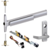 KIT - 75 Series Narrow Stile Fire-Rated, QEL (Quiet Electric Latch Retraction), CVR (Concealed Vertical Rod) Exit Device, RX (Request to Exit Switch), 360L-06 Lever Trim (Requires 1-1/4in Mortise Cylinder), LHR Left Hand Reverse/Reversible Handing (Snap Ring Tool Required), 36in x Up to 96in, No Dogging, Grade 1, 626/US26D Satin Chrome